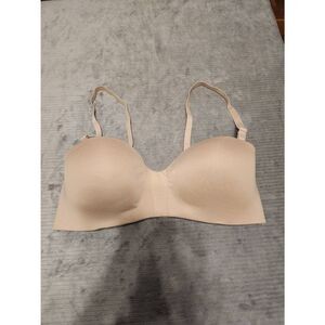 Maidenform Self Expressions Wireless Wear 5 Ways Strapless Bra 36C Beige SE0015